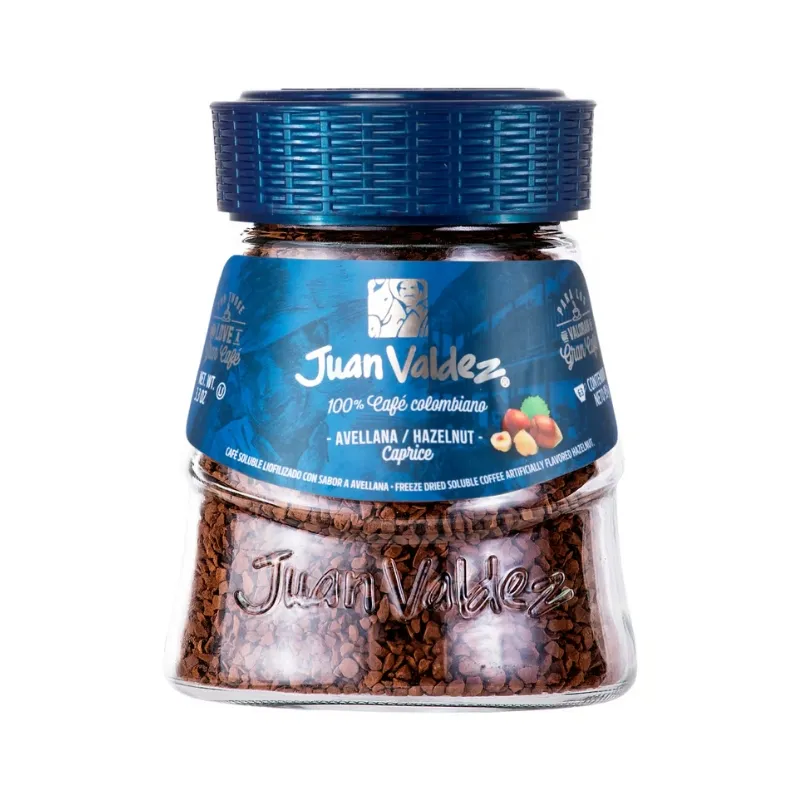Cafe soluble juan valdez liofilizado avellana x 95 grs