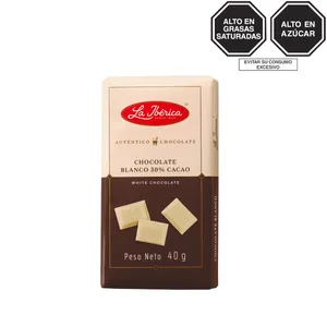 Chocolate blanco 30% cacao x 40 g