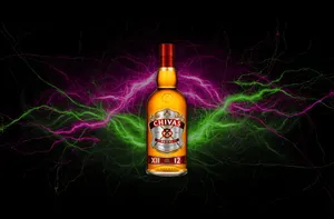 Whisky Chivas regal on the rocks