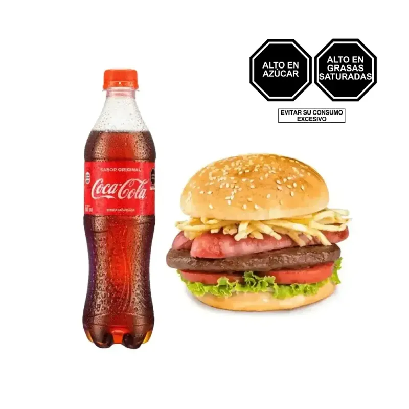 Pack (1 Hamburguesa Parrillera + 1 Coca Cola 500Ml) Pack (1 Hamburguesa Parrillera + 1 Coca Cola 500Ml)