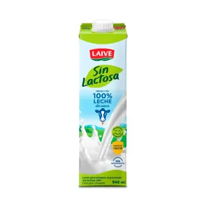 Leche Laive UHT Sin Lactosa caja 946ml