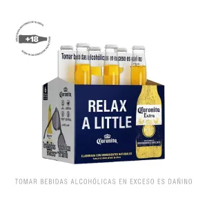 Cerveza Coronita Six Pack Botella x 210 ml