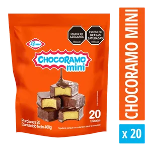 20 PONQUE CUBIERTO CHOCOLATE MINI CHOCORRAMO X 20 GRS 20 PONQUE CUBIERTO CHOCOLATE MINI CHOCORRAMO X 20 GRS
