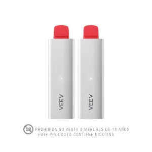 Pack 2 (Vapeador Electrónico Veev Now Watermelon 1800 Puff)