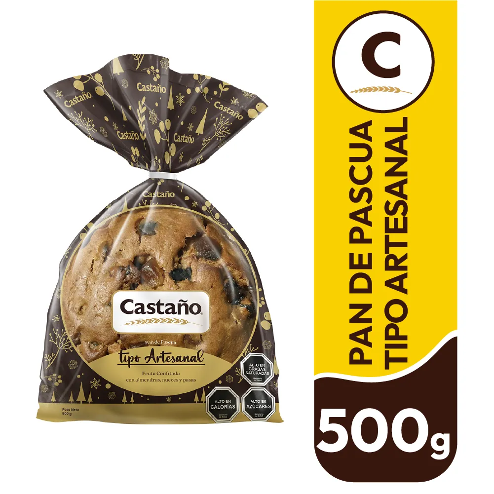 Pan de Pascua Artesanal 500gr - Castaño - Desde 1933