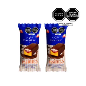 Pack 2 Pastelito La Vitta Panettiere X 45 Gr