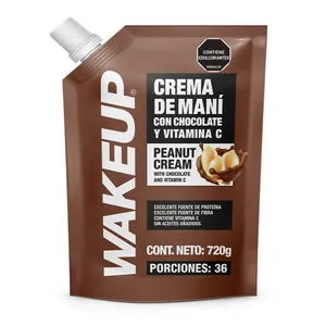 Crema de maní wakeup chocolate vitamina c x 720 grs doypack