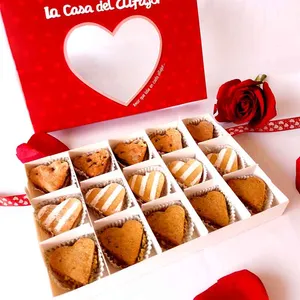 Caja de regalo x 15 mini corazón nuevos sabores
