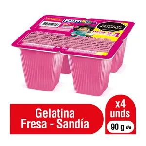 4 gelatina fortikids alqueria fresa sandia x 90 grs 4 gelatina fortikids alqueria fresa sandia x 90 grs