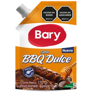 SALSA BBQ DULCE BARY X 170 GRS CON VALVULA