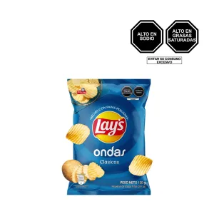 Papas Lay's Ondas Sal x 130 g