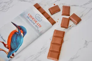 Barra de Chocolate de Leche 35% Cacao. 80 gr