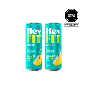 Pack (2 Hey Fit Pina Colada Lata 355Ml)