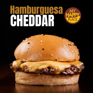 Hamburguesa  Queso Cheddar