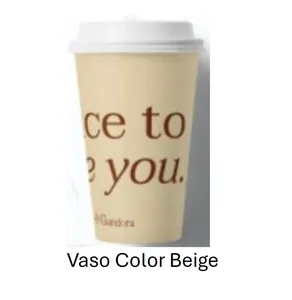 Vaso color beige