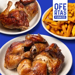 1/2 Pollo a Solo S/.9.90 Con Camote