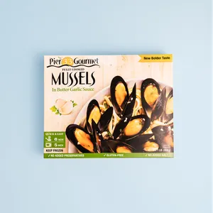 Mejillón en Concha con Salsa de Mantequilla y Ajo