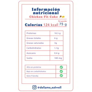 Chicken fit cake mediano - 500 gramos
