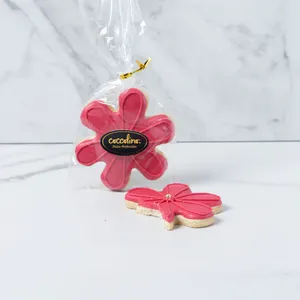 Galleta mantequilla - XL Flor Fucsia