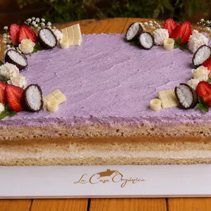 Torta Cuatro Leches Maqui (15p) APLV, Sin Soya, Vegana