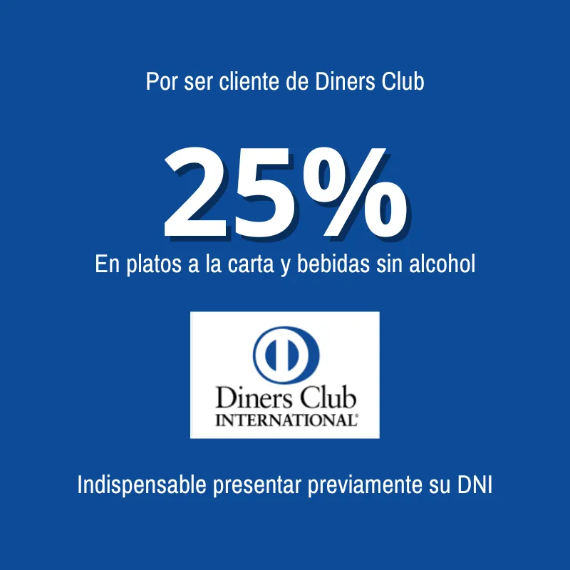 25% dscto. con Diners Club