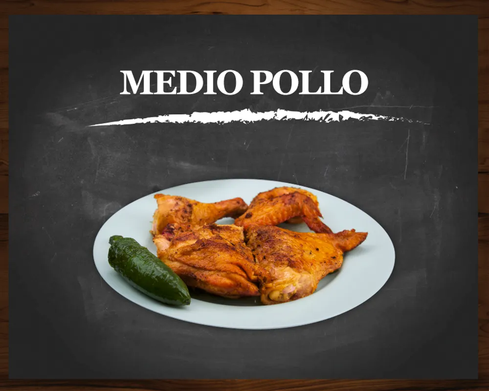 Medio pollo asado
