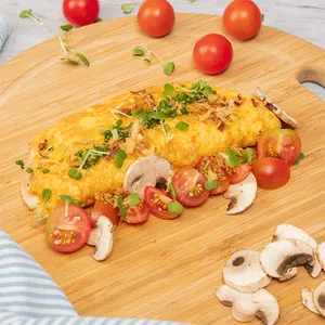 Omelette Esparragos y champiñones