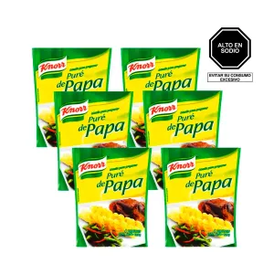 Pack 6 Puré Tradicional Knorr 125 Gr