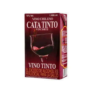 VINO TINTO CATA TINTO VINCORTE X 1000 ML TETRA PAK