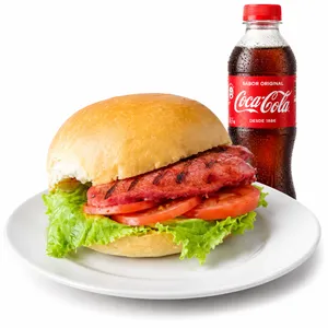 Combo 4 (1chorizo ´+gaseosa+ papas al hilo, cremas y ensaladas )