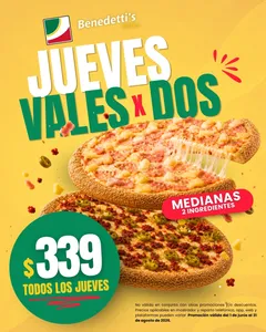 Jueves vale X dos