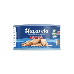 Macarela aburra lomo fino aceite x 150 grs