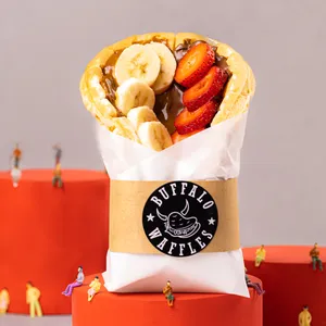 50% OFF - Waffles Dulces (con Frutilla)