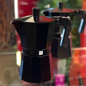 JARRA CAFETERA 6 TAZAS NEGRA