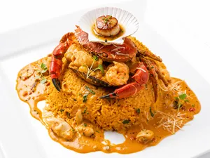 Volcán de mariscos (c/ mixtura de mariscos)