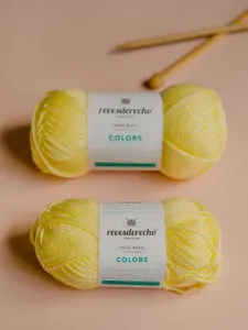 Lana Amarillo Huevo 0727 - Colors Linea Basic - Ovillo 100 Grs.