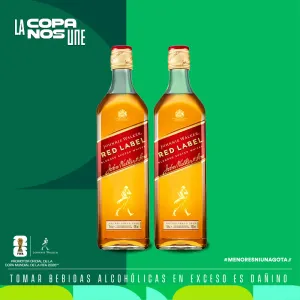 Pack (2 Whisky Johnnie Walker Red Label 750 Ml)