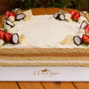 Torta Cuatro Leches (15p) APLV, Sin Soya, Vegana