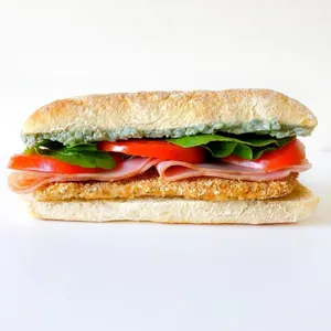 Sándwich Milanesa y queso azul