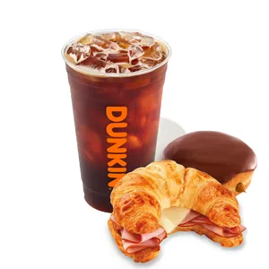 Iced Coffee L + Sándwich + Donut