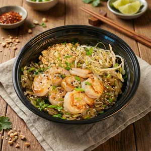 Pad Thai con Camarones