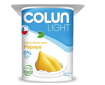 Yogurt Colun light Papaya 125 g