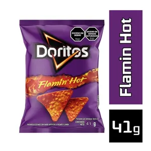 Pasabocas doritos flamin hot x 41 grs