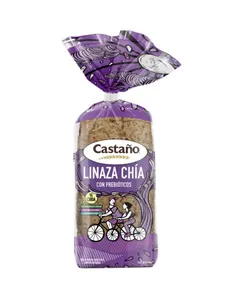 Pan Linaza Chía 400gr Vegan Castaño Pan Linaza Chía 400gr Vegan Castaño