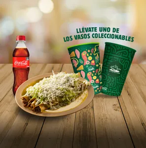Combo Flautas Ahogadas + vaso