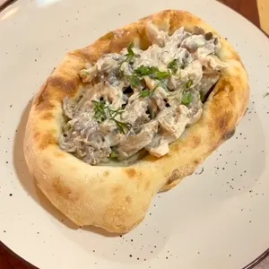 Tostada de orellanas