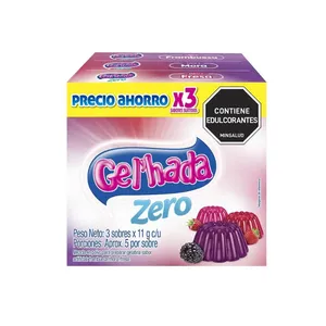 3 GELATINA GELHADA ZERO 11G PRECIO AHORRO