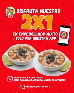 PROMO! Encebollado mixto 2x1