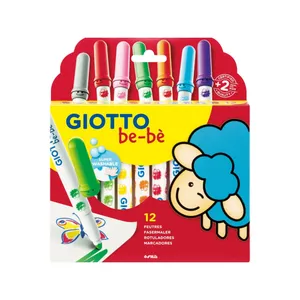 Marcadores 12 colores giotto Be-bé