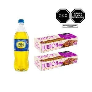 Pack (2 Turrón de Doña Pepa La Vita Panettiere 400 gr + 1 Gaseosa Inca Kola 1 Lt)